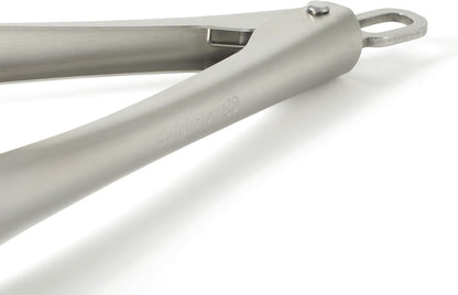 Edge Tongs Set, 2-Piece Stainless Steel Kitchen Tongs Set with Silicone Heads, Includes 9-Inch & 12-Inch Heat-Resistant Locking Tongs for Cooking, Grilling & Serving