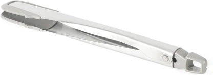 Edge Tongs Set, 2-Piece Stainless Steel Kitchen Tongs Set with Silicone Heads, Includes 9-Inch & 12-Inch Heat-Resistant Locking Tongs for Cooking, Grilling & Serving
