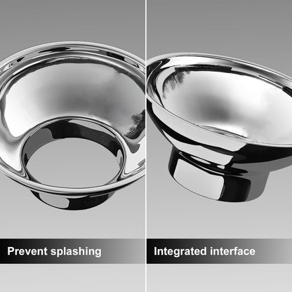 Stainless Steel Funnel, 2 Large and Small Mouth Filling Kitchen funnels, Liquids, fluids, Spices and Powders, Durable and Washable.
