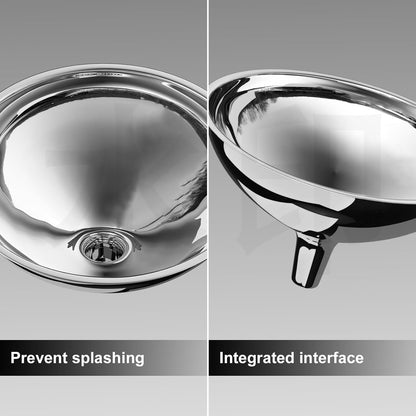Stainless Steel Funnel, 2 Large and Small Mouth Filling Kitchen funnels, Liquids, fluids, Spices and Powders, Durable and Washable.