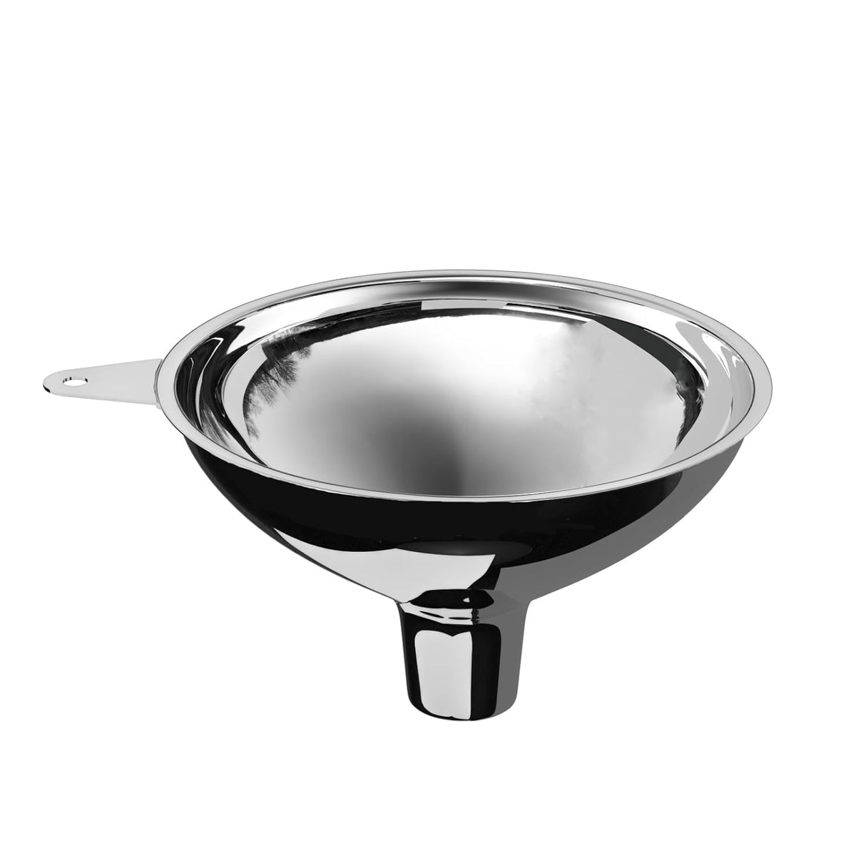 Stainless Steel Funnel, 2 Large and Small Mouth Filling Kitchen funnels, Liquids, fluids, Spices and Powders, Durable and Washable.