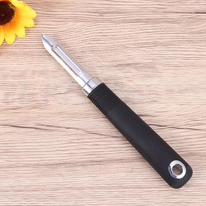 2-pack Stainless Steel Vegetable Peeler Non Swivel Fruit Peeler with Dual-Edge Blade Hanging Hole Right and Left Hand Use for Carrots Potatoes Cucumbers Pears 7.87 inch Kitchen Tool