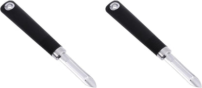 2-pack Stainless Steel Vegetable Peeler Non Swivel Fruit Peeler with Dual-Edge Blade Hanging Hole Right and Left Hand Use for Carrots Potatoes Cucumbers Pears 7.87 inch Kitchen Tool