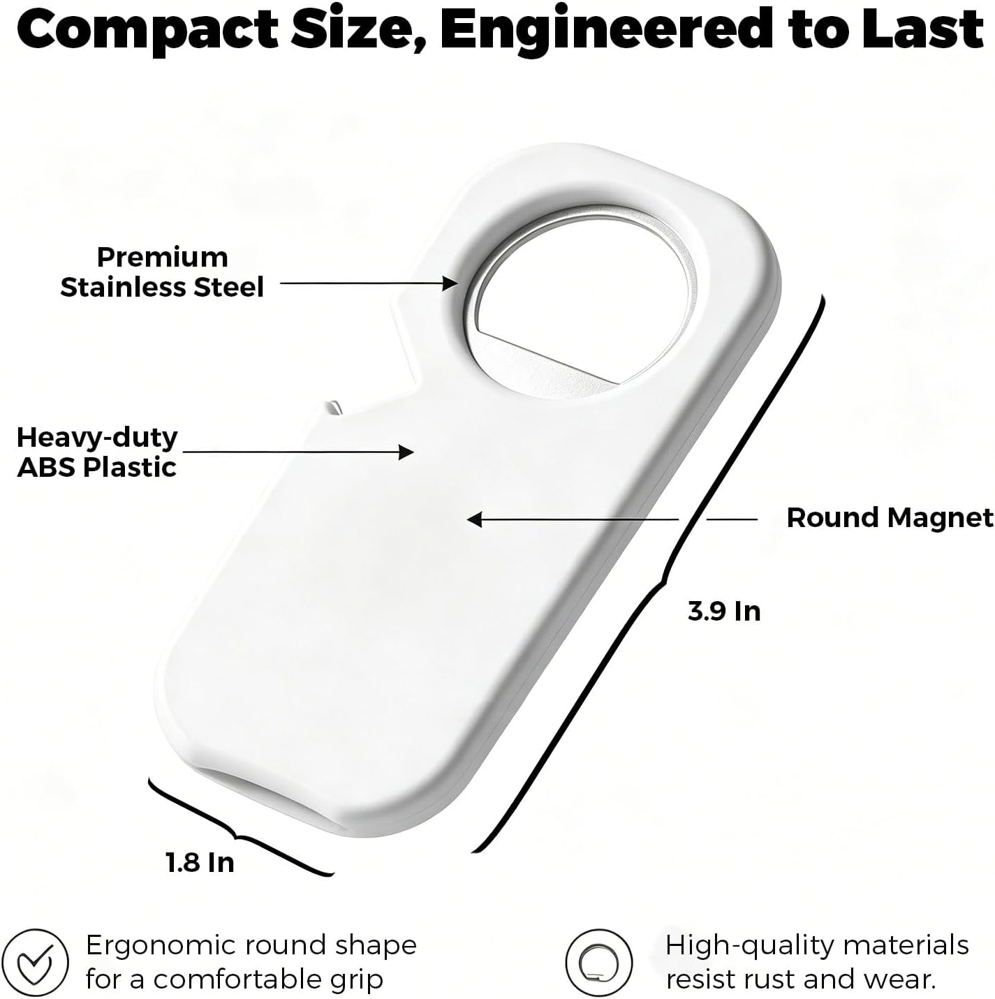 Magnetic Bottle Opener & Bottle Opener Magnet - Destapadores de Cerveza Portable Fridge Beer Opener for Soda & Pop Cans