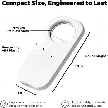 Magnetic Bottle Opener & Bottle Opener Magnet - Destapadores de Cerveza Portable Fridge Beer Opener for Soda & Pop Cans