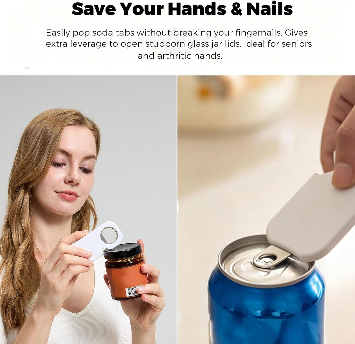 Magnetic Bottle Opener & Bottle Opener Magnet - Destapadores de Cerveza Portable Fridge Beer Opener for Soda & Pop Cans