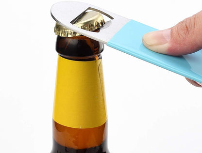3 Pack 7" Heavy Duty Stainless Steel Flat Bottle Opener, Well-Made Long Neck Bottle Opener
