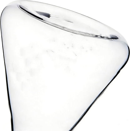 Conical 8 oz No Drip Olive Oil Cruet,Leak-Proof Spout, Easy Refill | Food-Grade Borosilicate Glass Oil Dispenser for Kitchen