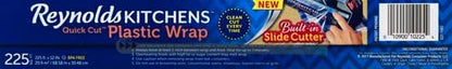 Reynolds Kitchens Quick Cut Plastic Wrap, 225 Square Feet
