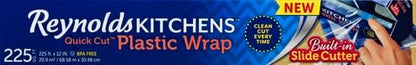 Reynolds Kitchens Quick Cut Plastic Wrap, 225 Square Feet