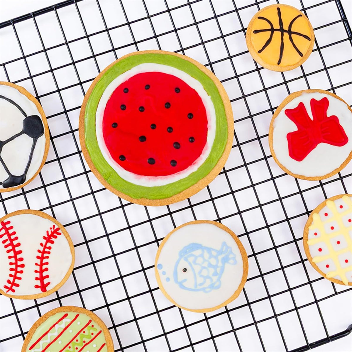 Round Circle Cookie Cutter 5 Pcs | Biscuit Cutters, Sandwich Cutter, Stainless Steel & PP Plastic, 5 Different Sizes, for Baking Donut English Muffin Scones