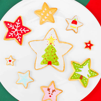 Round Circle Cookie Cutter 5 Pcs | Biscuit Cutters, Sandwich Cutter, Stainless Steel & PP Plastic, 5 Different Sizes, for Baking Donut English Muffin Scones