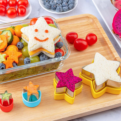Round Circle Cookie Cutter 5 Pcs | Biscuit Cutters, Sandwich Cutter, Stainless Steel & PP Plastic, 5 Different Sizes, for Baking Donut English Muffin Scones