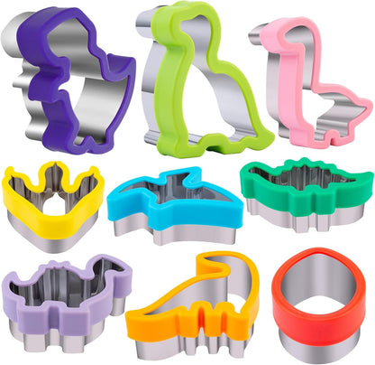 Round Circle Cookie Cutter 5 Pcs | Biscuit Cutters, Sandwich Cutter, Stainless Steel & PP Plastic, 5 Different Sizes, for Baking Donut English Muffin Scones