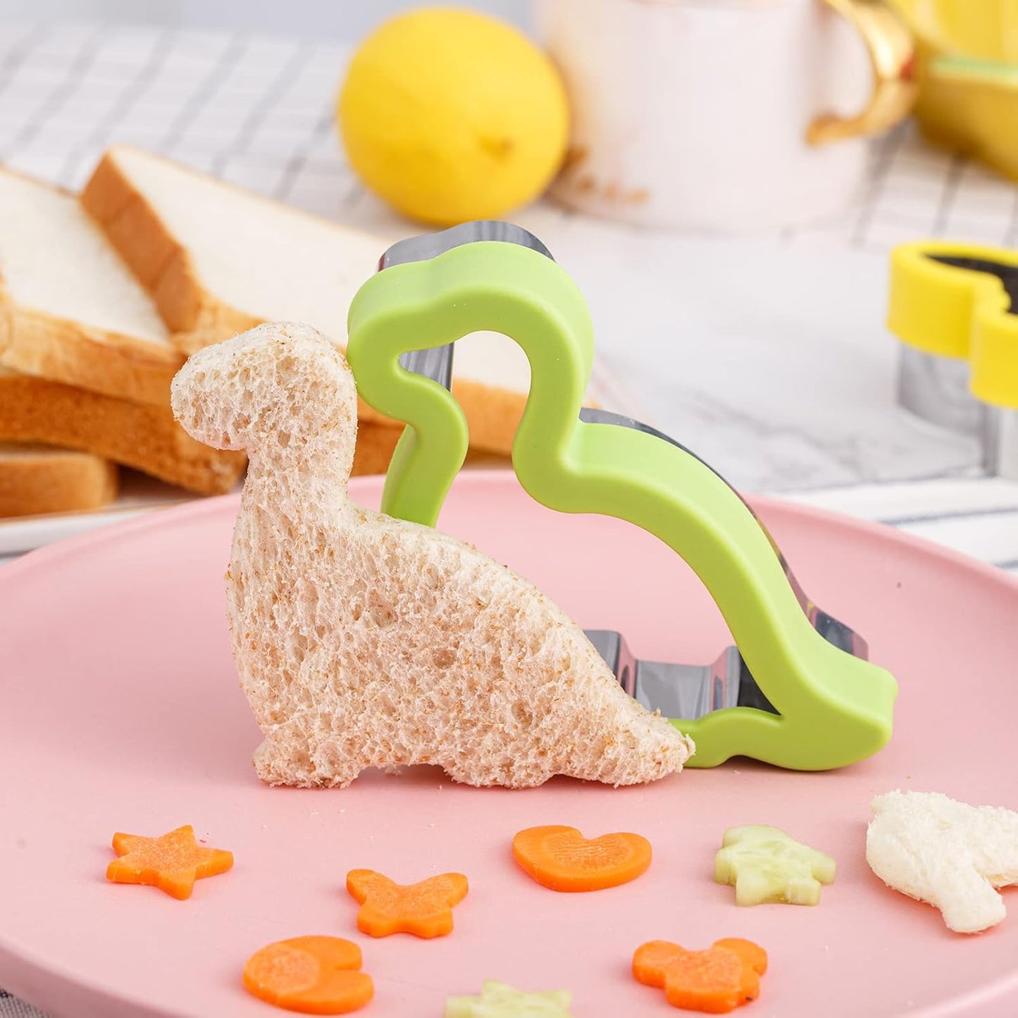 Round Circle Cookie Cutter 5 Pcs | Biscuit Cutters, Sandwich Cutter, Stainless Steel & PP Plastic, 5 Different Sizes, for Baking Donut English Muffin Scones