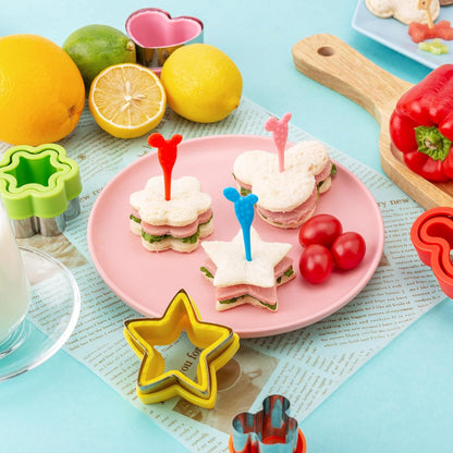 Round Circle Cookie Cutter 5 Pcs | Biscuit Cutters, Sandwich Cutter, Stainless Steel & PP Plastic, 5 Different Sizes, for Baking Donut English Muffin Scones
