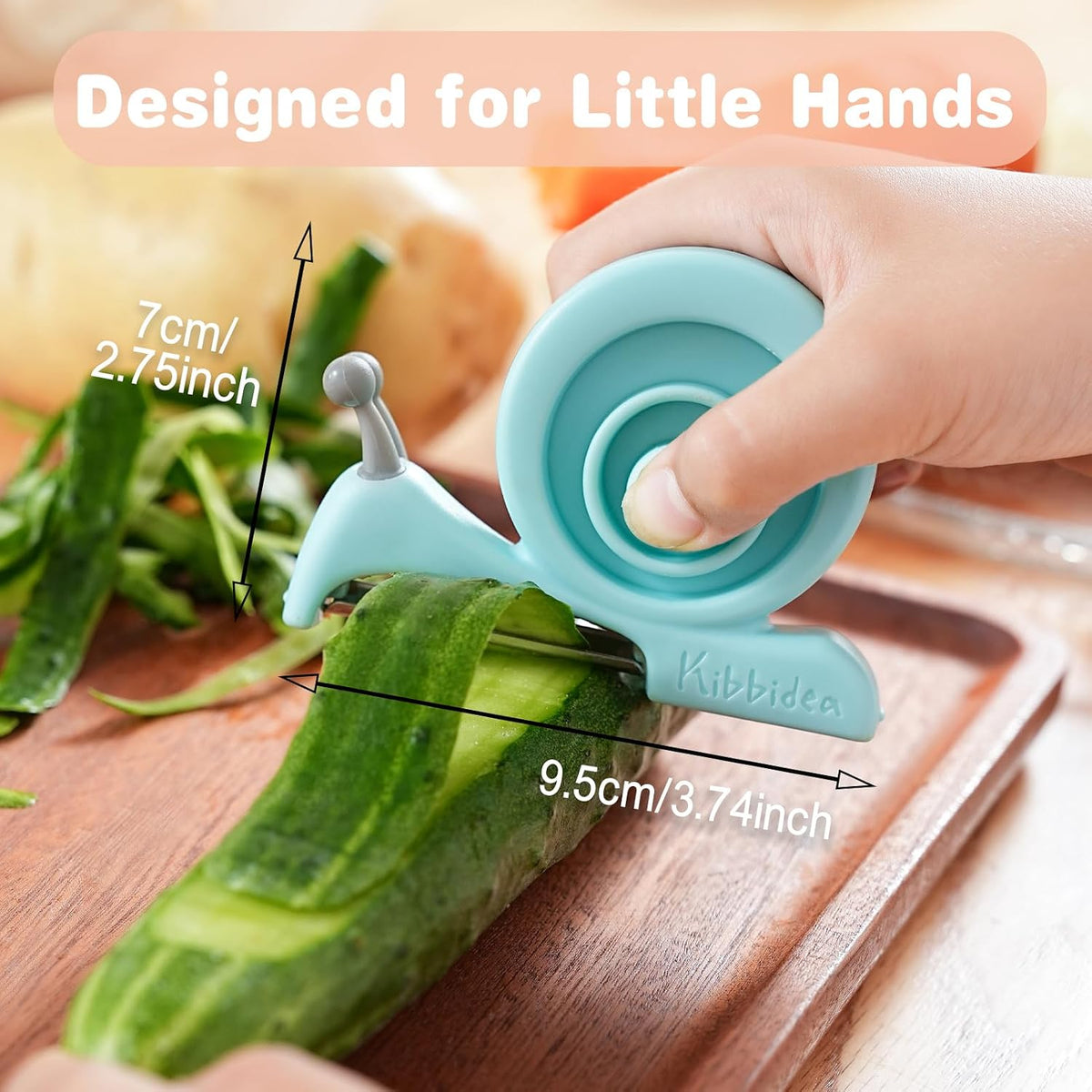 Vegetable Peeler, Kids Potato Fruit Peeler for Kitchen (Blue)