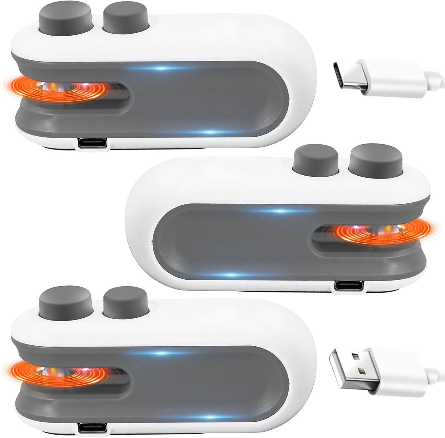 2in1 Mini Bag Sealer With Cutter,Handheld Chip Bag Sealer | Mini Bag Sealer With Cutter And Magnet,Heat Seal , Portable Handheld plastic bag sealer