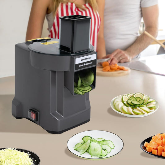 3 in 1 Electric Vegetable Dicer Slicer, Food Processor Veggie Chopper Cutter, Multifunctional Fruits Cutter for Onion Potato Cabbage Veggie Fruit Slicing Shredding and Slitting