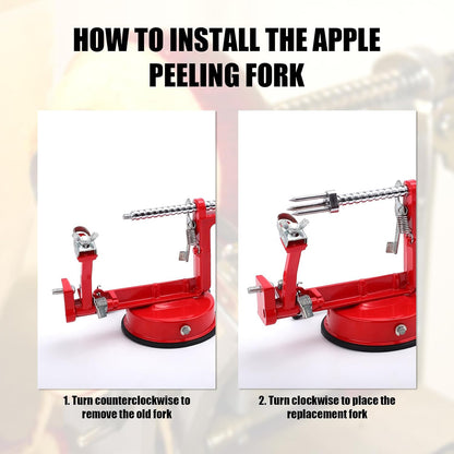 2pcs Apple Peeler Fork Replacement, Apple Peeler Accessories Stainless Steel Apple Peeler Slicer Corer Replacement Parts Fork Replacement for Apple Corer and Peeler Kitchen