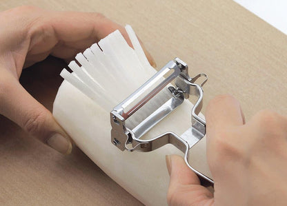 Shimomura Planning 38230 Shredded Peeler, 2-Way (Made in Japan), Dishwasher Safe, Double-Sided Use, Julienne 0.13 inch (3.4 mm), Cut Throws, 0.06 inch (1.6 mm), Uniform Cut, Sharp Sharp, Time-Short