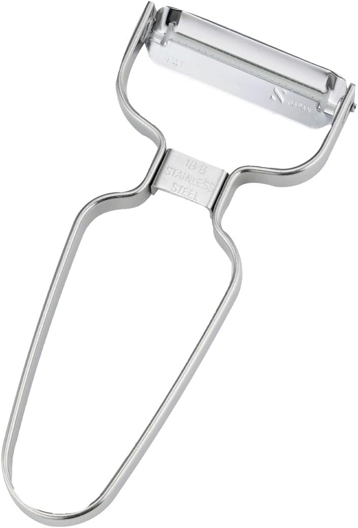 Shimomura Planning 38230 Shredded Peeler, 2-Way (Made in Japan), Dishwasher Safe, Double-Sided Use, Julienne 0.13 inch (3.4 mm), Cut Throws, 0.06 inch (1.6 mm), Uniform Cut, Sharp Sharp, Time-Short