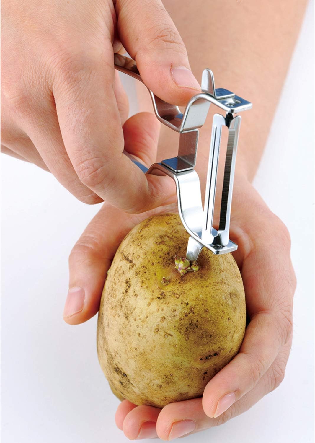 Shimomura Planning 38230 Shredded Peeler, 2-Way (Made in Japan), Dishwasher Safe, Double-Sided Use, Julienne 0.13 inch (3.4 mm), Cut Throws, 0.06 inch (1.6 mm), Uniform Cut, Sharp Sharp, Time-Short