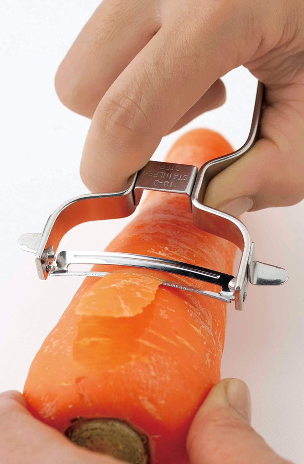 Shimomura Planning 38230 Shredded Peeler, 2-Way (Made in Japan), Dishwasher Safe, Double-Sided Use, Julienne 0.13 inch (3.4 mm), Cut Throws, 0.06 inch (1.6 mm), Uniform Cut, Sharp Sharp, Time-Short