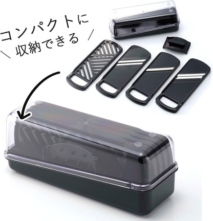 Shimomura Planning 38230 Shredded Peeler, 2-Way (Made in Japan), Dishwasher Safe, Double-Sided Use, Julienne 0.13 inch (3.4 mm), Cut Throws, 0.06 inch (1.6 mm), Uniform Cut, Sharp Sharp, Time-Short