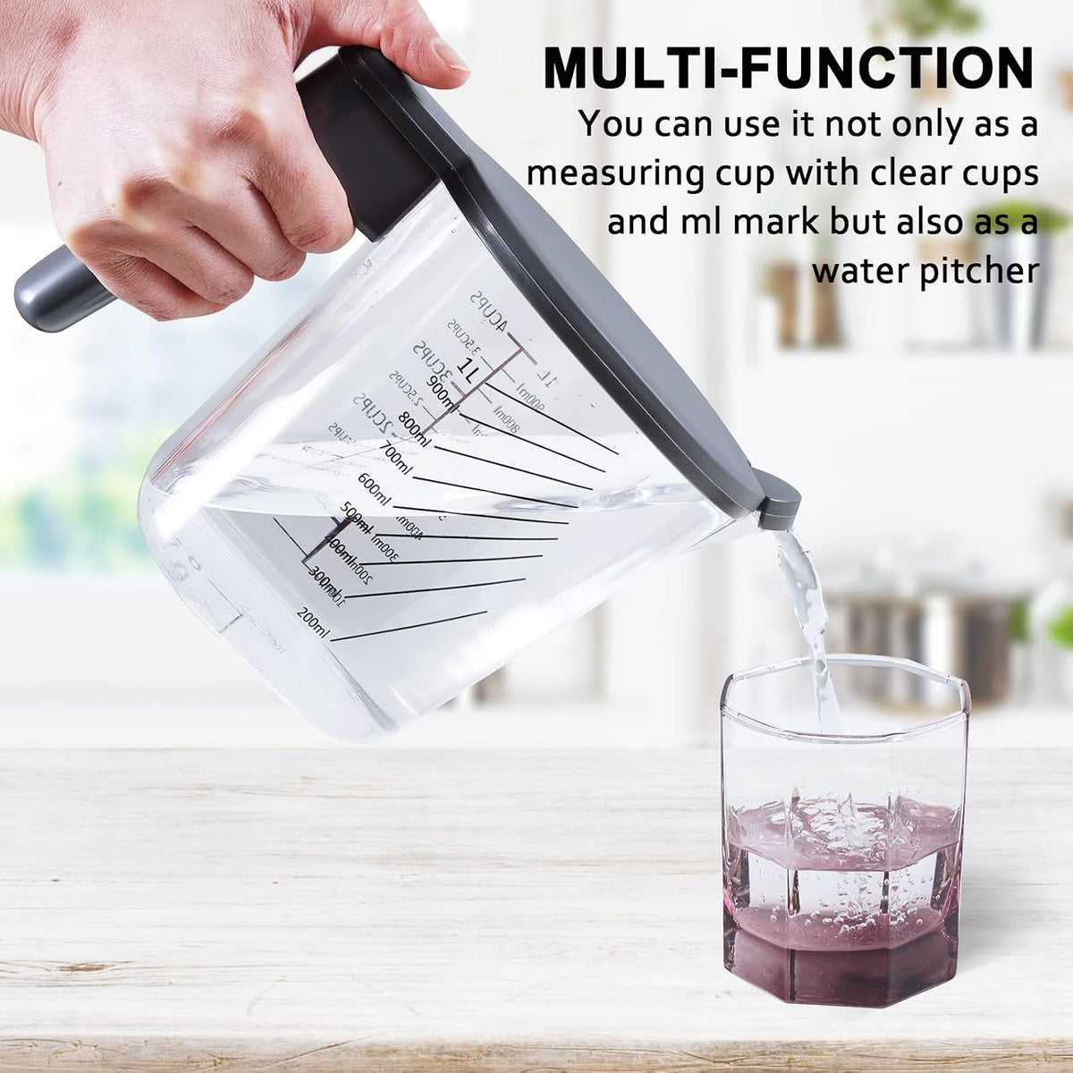 Stackable Measuring Cups and Spoons Set with Lids