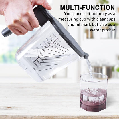 Stackable Measuring Cups and Spoons Set with Lids