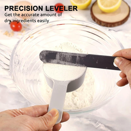 Stackable Measuring Cups and Spoons Set with Lids