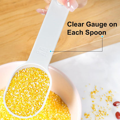 Stackable Measuring Cups and Spoons Set with Lids