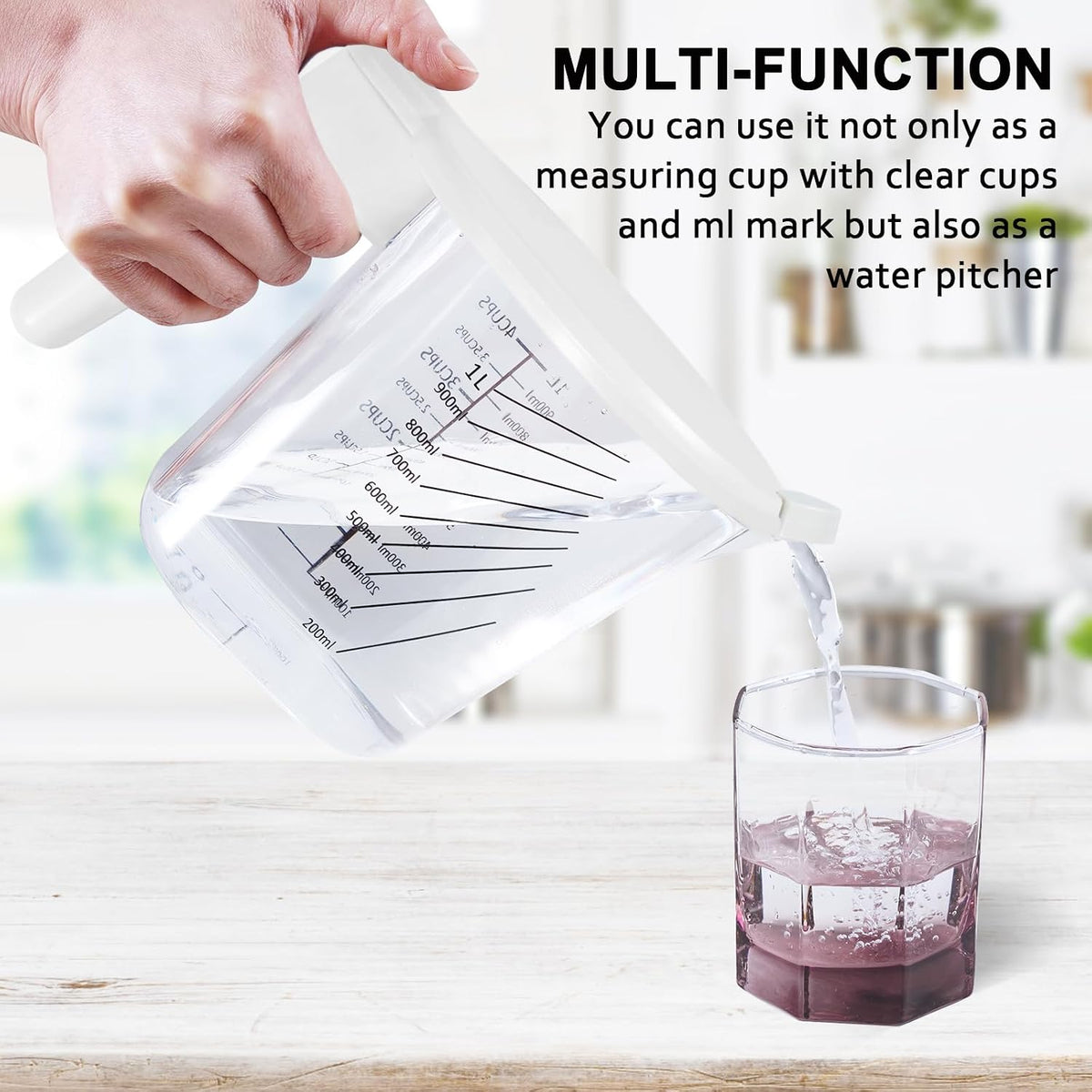 Stackable Measuring Cups and Spoons Set with Lids