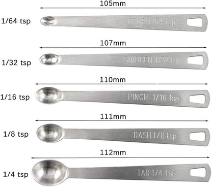 Stackable Measuring Cups and Spoons Set with Lids