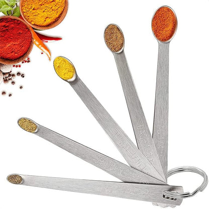 Stackable Measuring Cups and Spoons Set with Lids