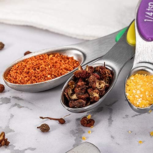 Stackable Measuring Cups and Spoons Set with Lids