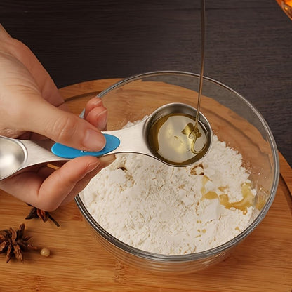 Stackable Measuring Cups and Spoons Set with Lids