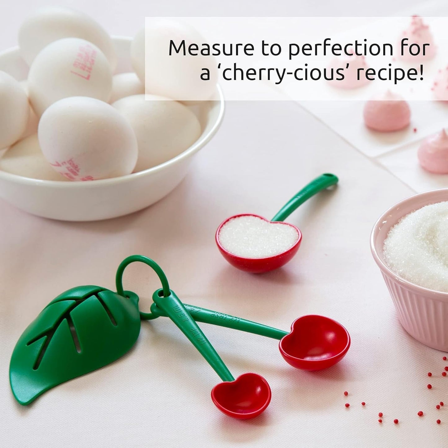 Measuring Spoons Set - Teaspoons for Dry & Liquid Ingredients, BPA-free & Dishwasher Safe, Funny Gifts, Baking Accessories, Unique Kitchen Gadgets (Shelly)
