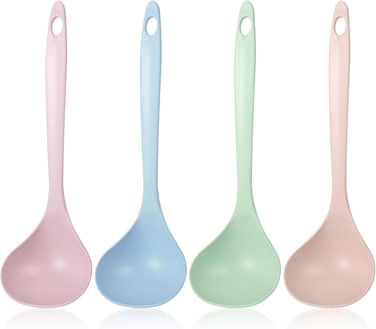 4Pcs Small Soup Spoon PP Ladle Spoon Cooking and Serving Spoons Soup Ladle Spoons Seamless for Cooking Heat Resistant Kitchen for Sauce Chili Gravy Canning Pouring