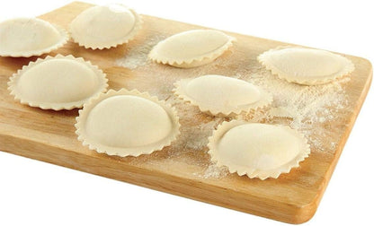 Aluminum Round Ravioli Stamp with Beechwood Handle, 3-Inch