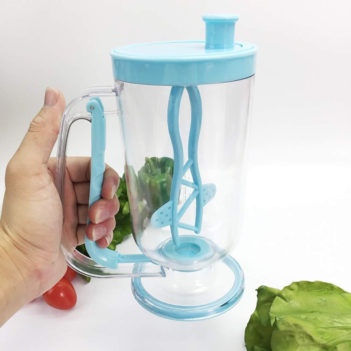2 in 1 Pancake Batter Blend Mixer and Dispenser with Measuring