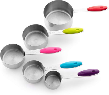Stainless Steel Measuring Cups Set of 6, Nesting Design