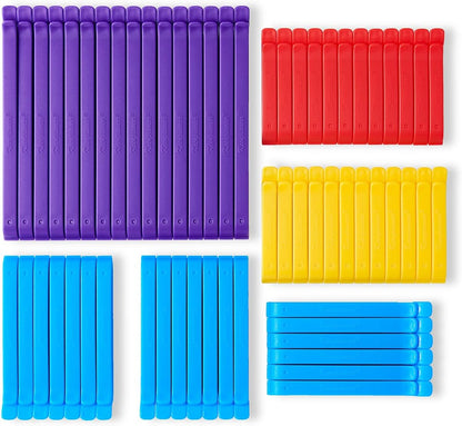 Decorating/Icing Bag Sealing Clips, 60 Pack, Multipurpose for Food and Snack Storage, 3inch, 4inch and 6inch long | Multipurpose for Food and Snack Storage