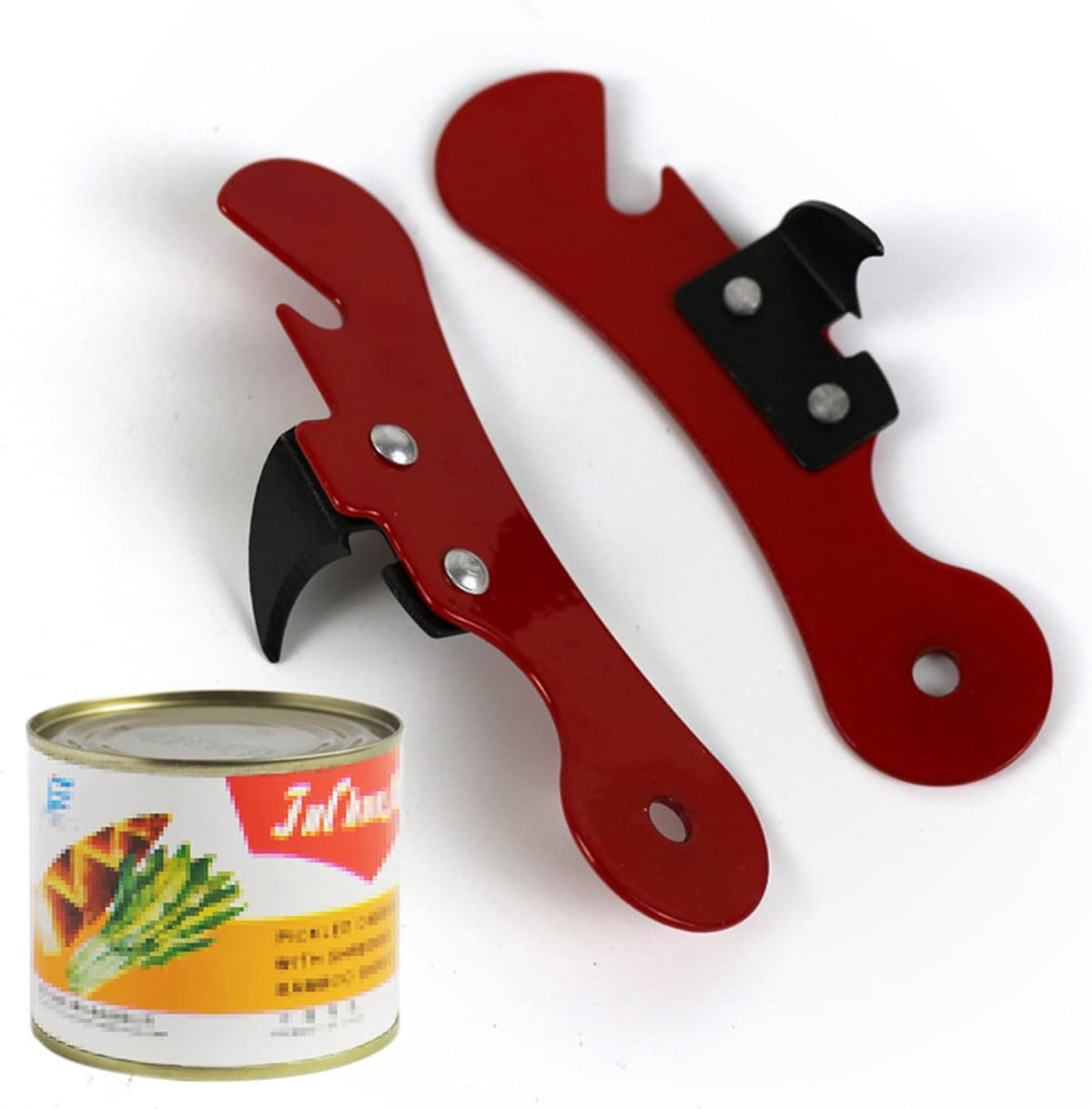 Stainless Steel Manual Can Opener Comfort Good Grip Tin Jar Bottle Cans Opener Tools For Canning/Beer 9.8x2cm Can Opener Manual Metal Kitchen
