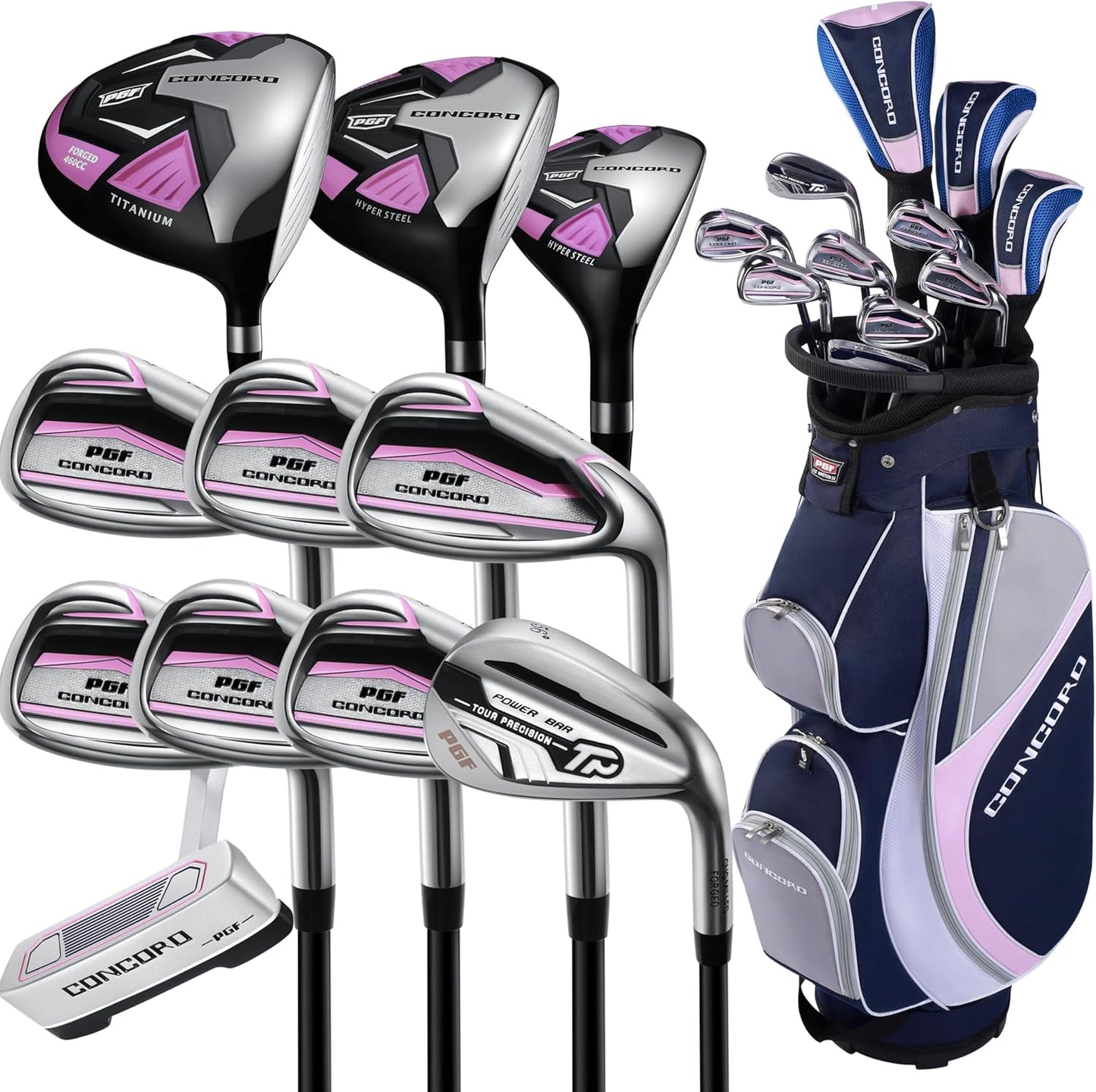 Lady Concord Women's Complete Golf Club Set [15-Piece]
