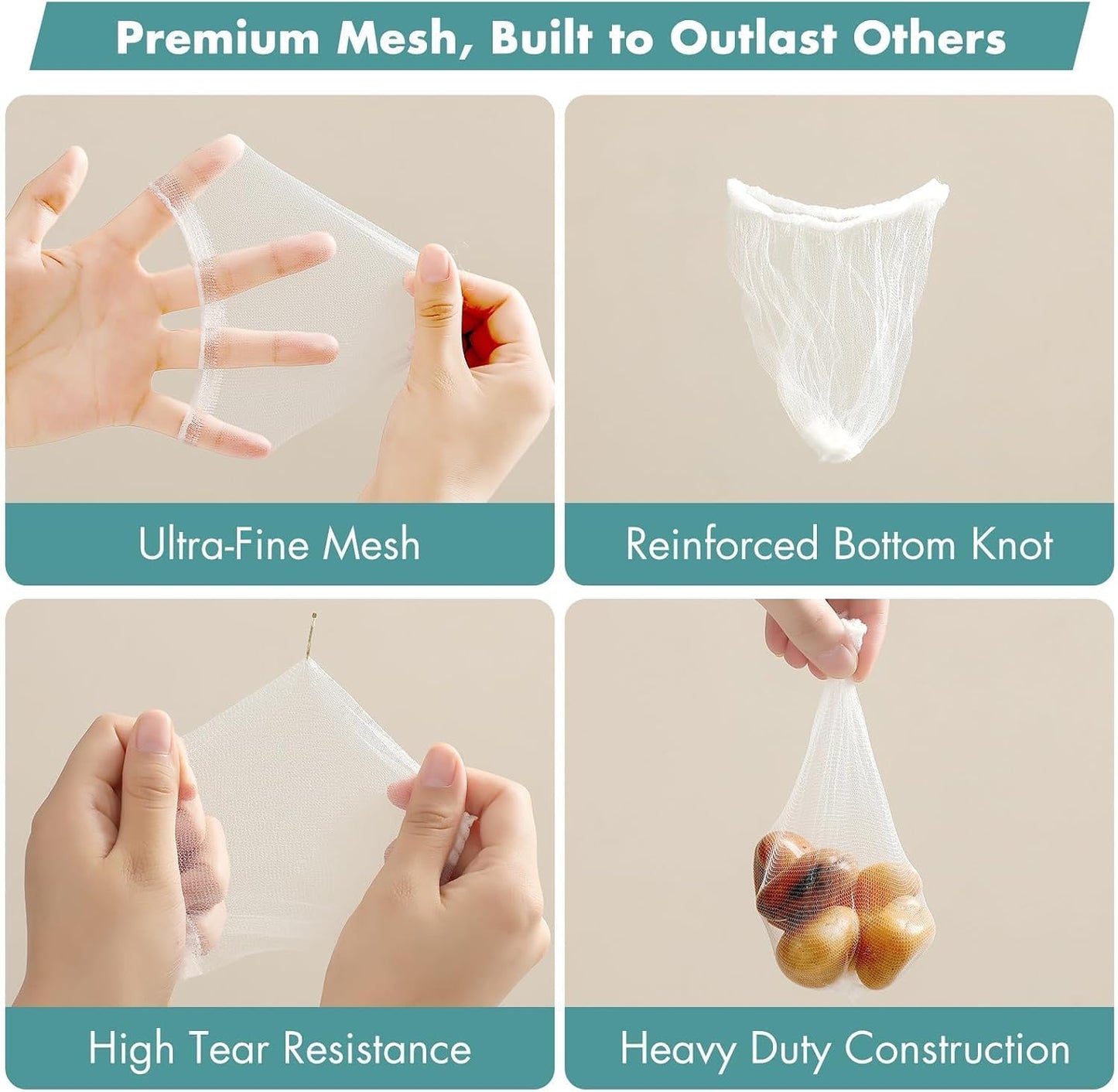 200 Pack Disposable Drain Covers for Sourdough, Kitchen Mesh Sink Strainer Bags, Anti-Clog Drain Catchers for Food Scraps, Coffee Grounds & Hair, Kitchen & Bathroom