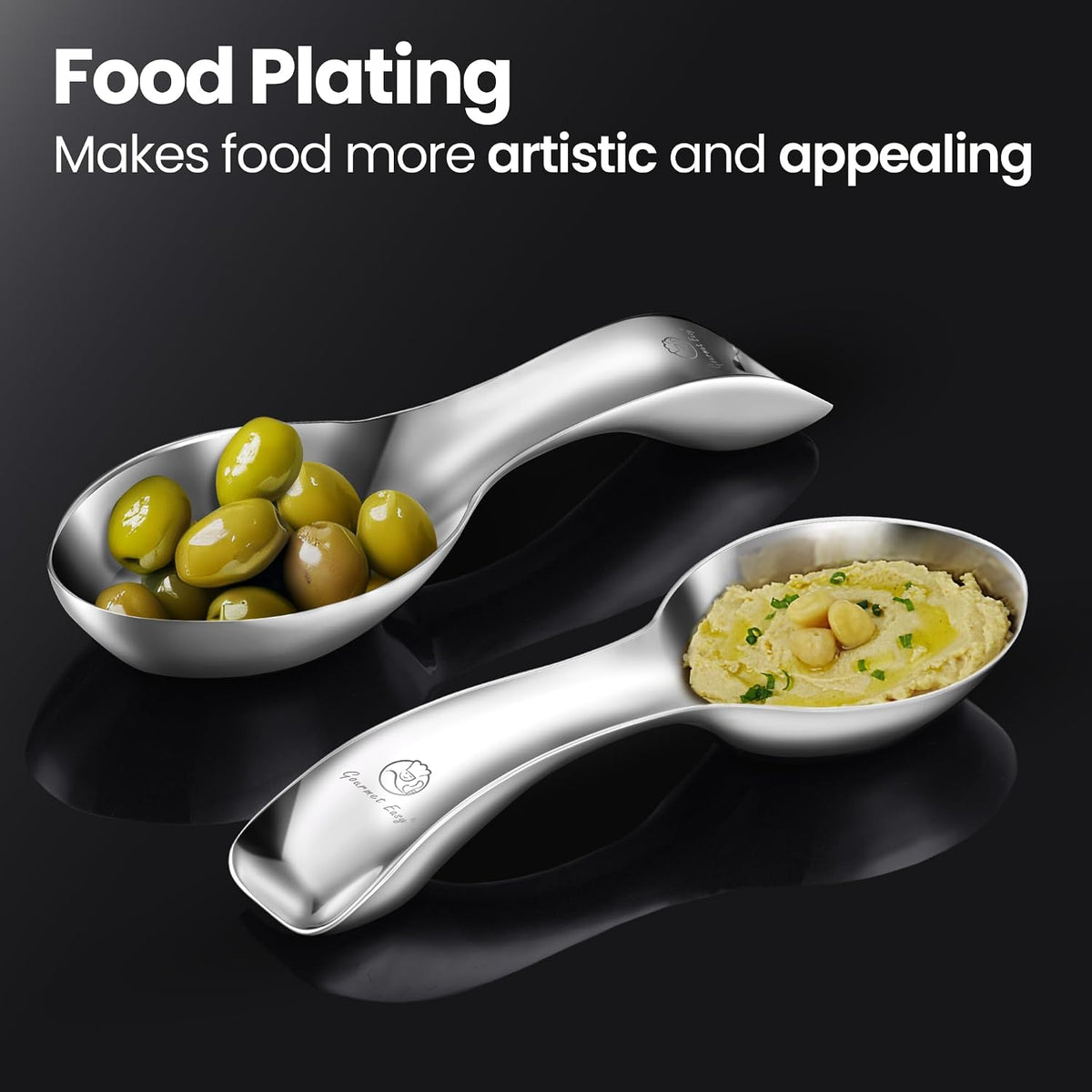 Stainless Steel Spoon Rest for Stove Top, Break-Proof Design | Fits Various Spoon Sizes, Mirror-Polished Elegant Finish, Tapas Dish, Dishwasher Safe, 5-Year Warranty