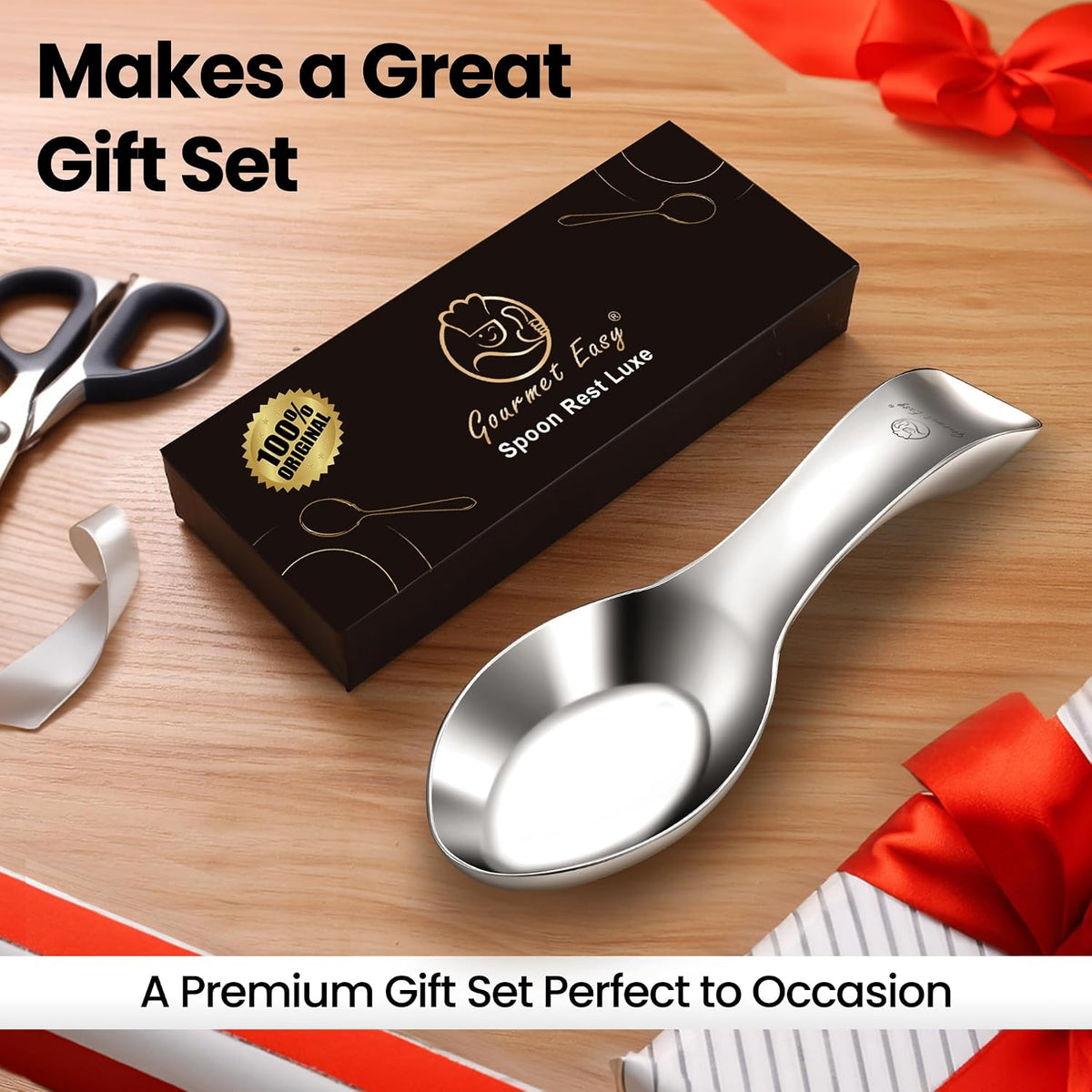 Stainless Steel Spoon Rest for Stove Top, Break-Proof Design | Fits Various Spoon Sizes, Mirror-Polished Elegant Finish, Tapas Dish, Dishwasher Safe, 5-Year Warranty