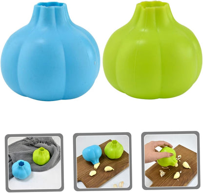 2pcs Silicone Garlic Peelers, Portable Garlic Shape Kitchen Tools